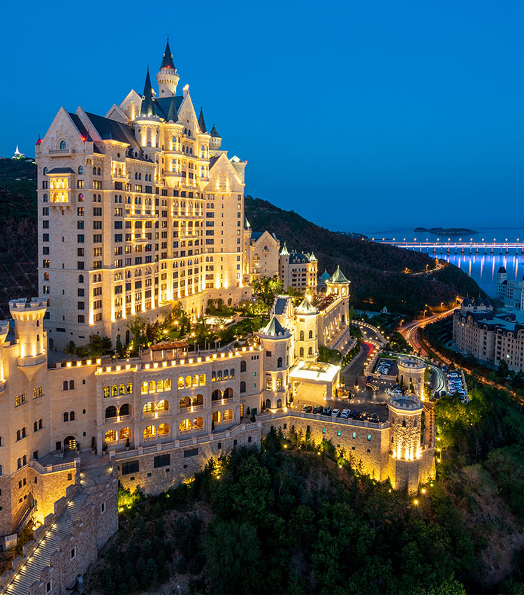 城堡酒店夜景