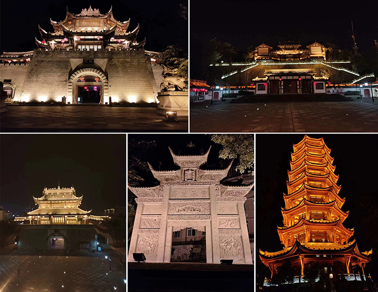 隆昌古城景区亮化